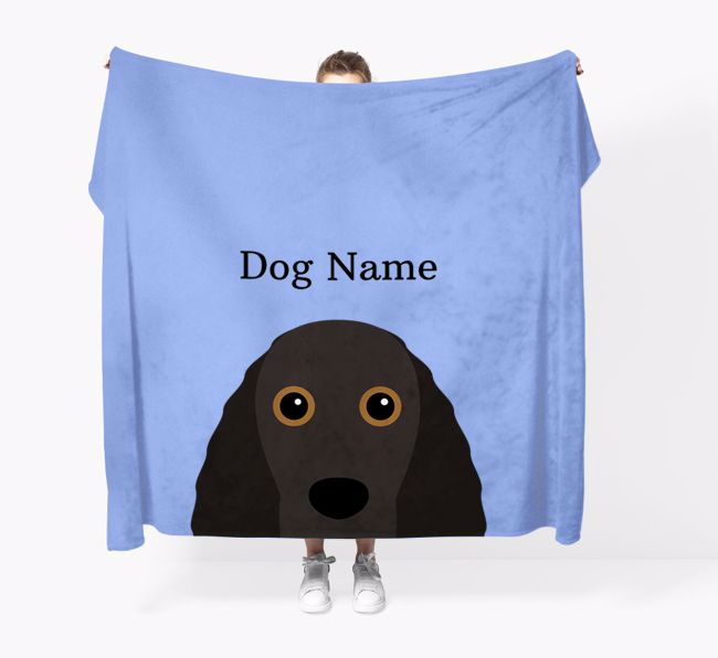 'Peeking Icon' - Personalised {breedFullName} Blanket